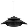 2_Hunter Hiro Matte Black 1 Light Extra Large Pendant Ceiling Light Fixture