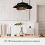 7_Hunter Hiro Matte Black 1 Light Extra Large Pendant Ceiling Light Fixture more views