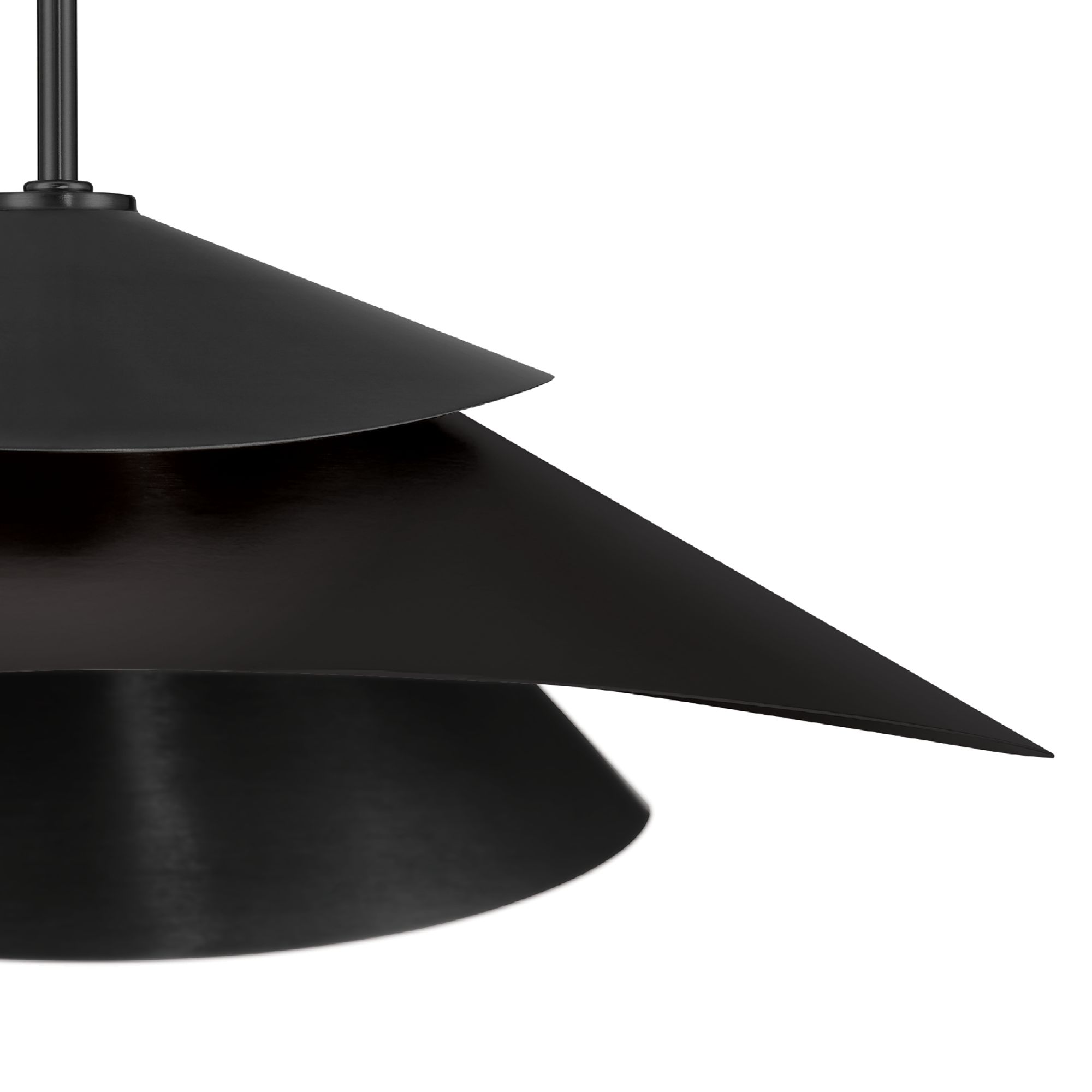 Hunter Hiro Matte Black 1 Light Extra Large Pendant Ceiling Light Fixture
