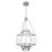 Hunter Indria Brushed Nickel with Seeded Glass 3 Light Pendant