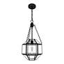 Hunter Indria Rustic Iron with Seeded Glass 1 Light Pendant