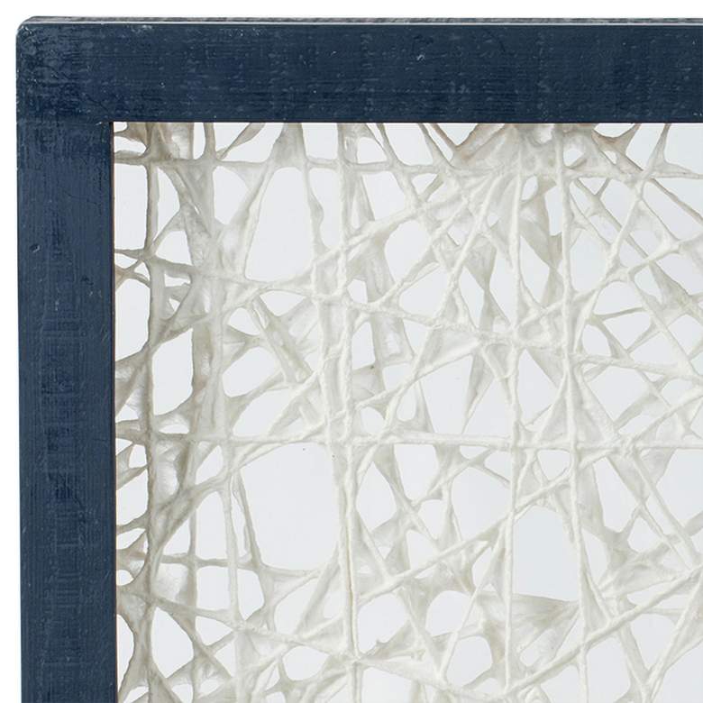 Image 2 Hunter Ivory and Indigo 15 1/2"H 2-Piece Framed Wall Art Set more views