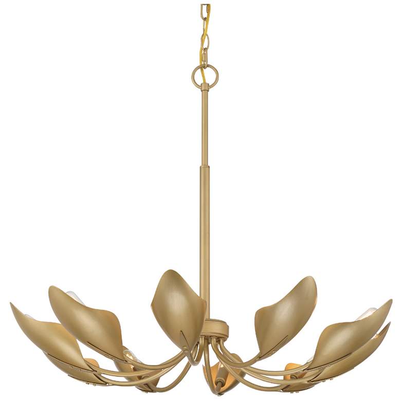 Image 2 Hunter Juneway Luxe Gold 10 Light Medium Chandelier Ceiling Light Fixture