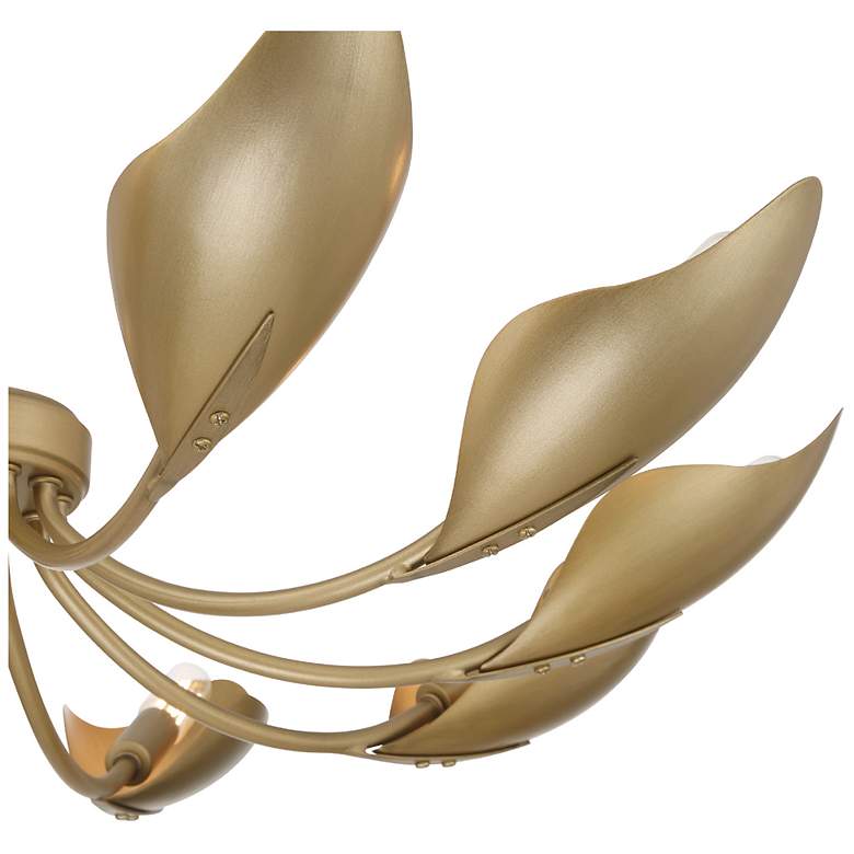 Image 3 Hunter Juneway Luxe Gold 10 Light Medium Chandelier Ceiling Light Fixture more views