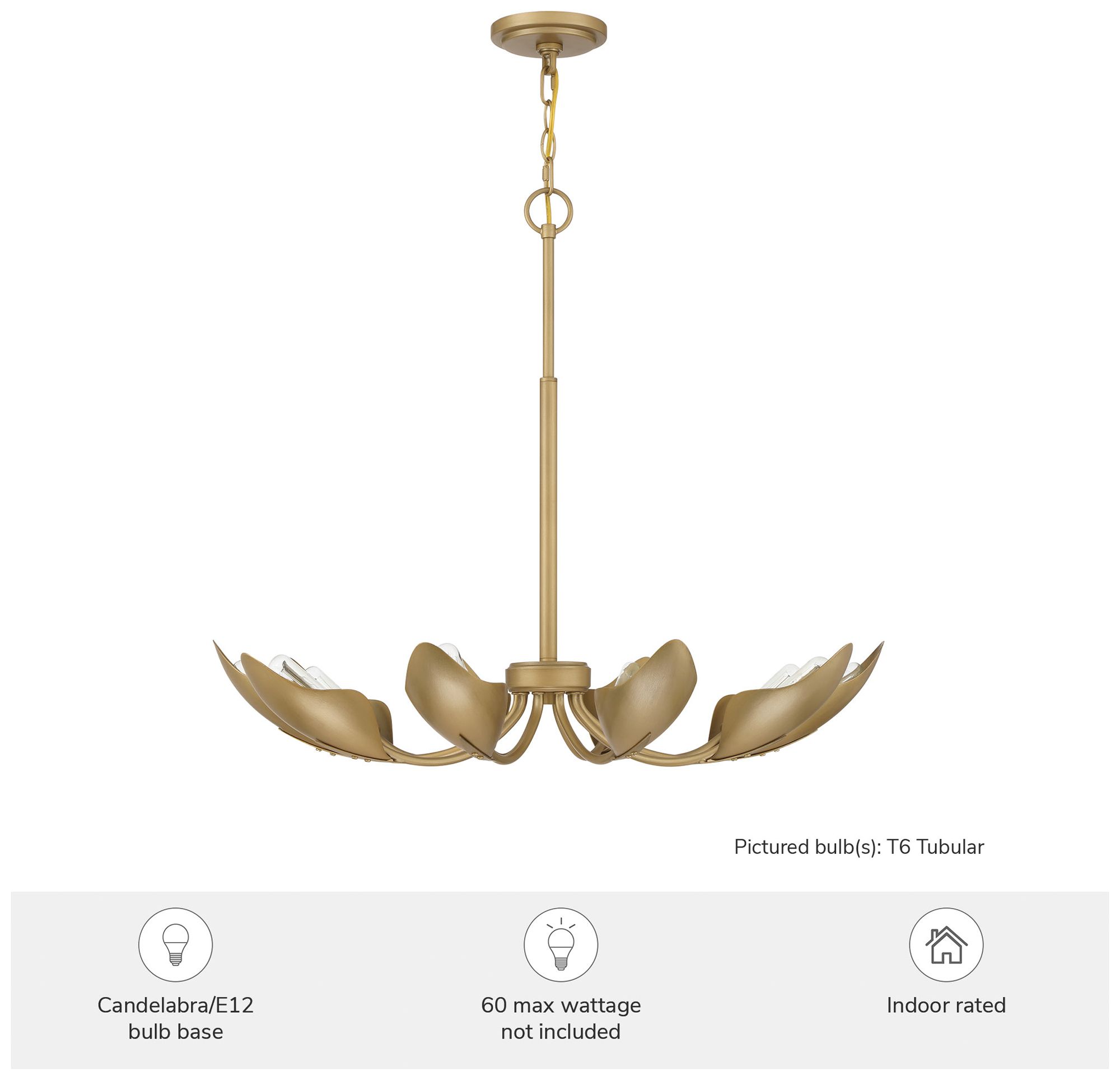 Image 5 Hunter Juneway Luxe Gold 10 Light Medium Chandelier Ceiling Light Fixture more views