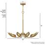 6_Hunter Juneway Luxe Gold 10 Light Medium Chandelier Ceiling Light Fixture more views