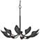 Hunter Juneway Matte Black 10 Light Medium Chandelier Ceiling Light Fixture