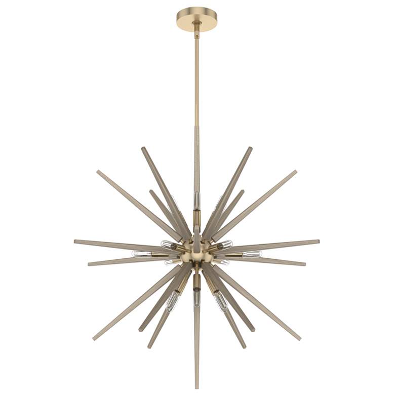 Image 1 Hunter Jupiter Star 30" Wide Alturas Gold 18-Light Pendant