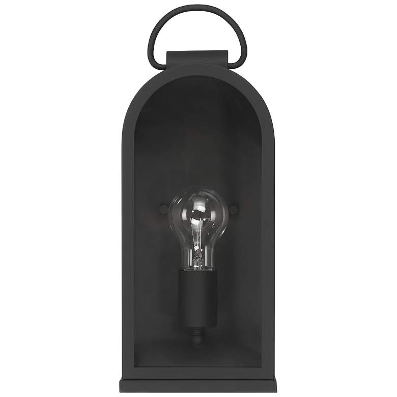 Image 1 Hunter Kendra Bell Matte Black Outdoor WeatherMax 1 Light Medium Wall Light