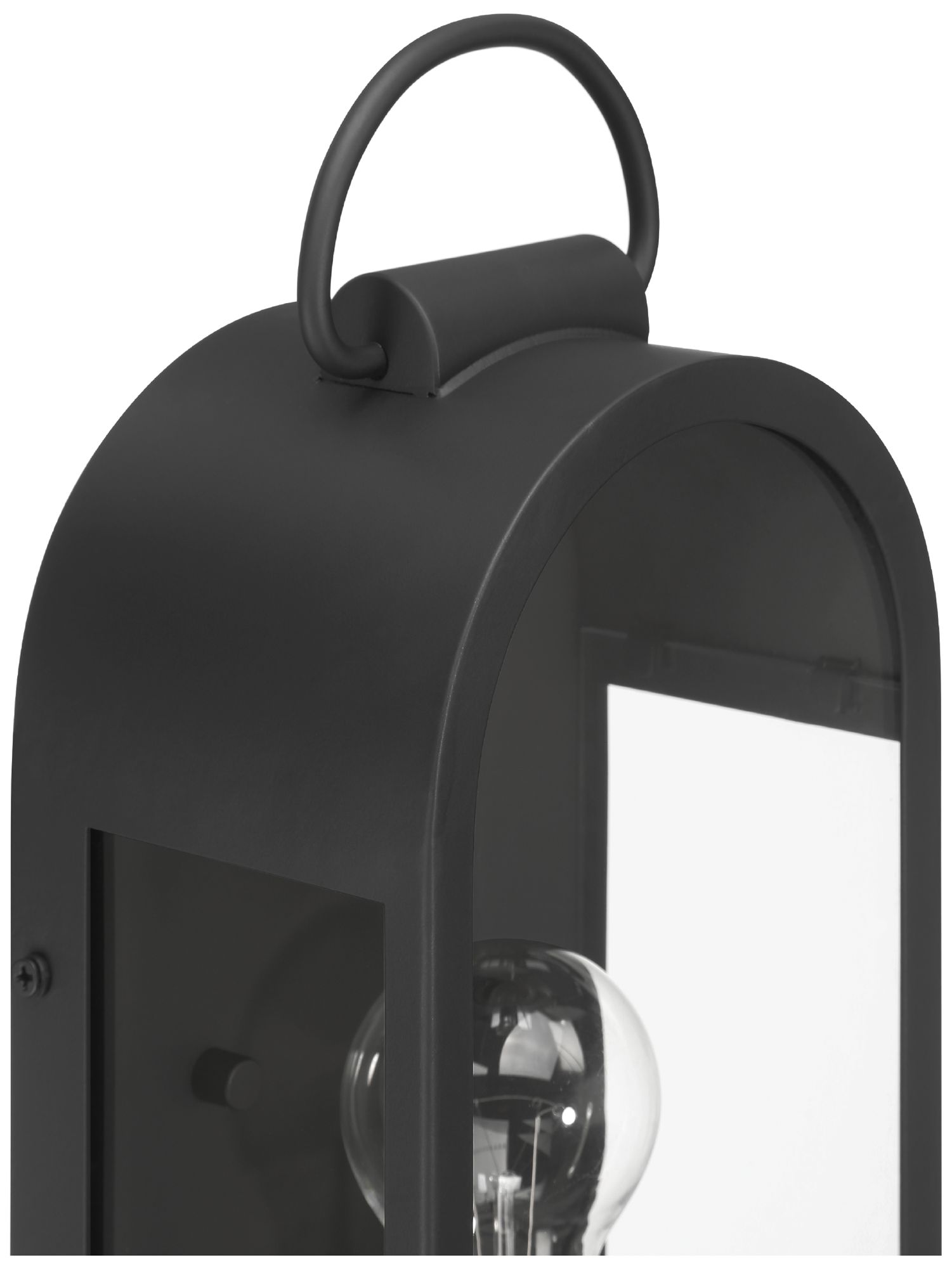 Image 7 Hunter Kendra Bell Matte Black Outdoor WeatherMax 1 Light Medium Wall Light more views