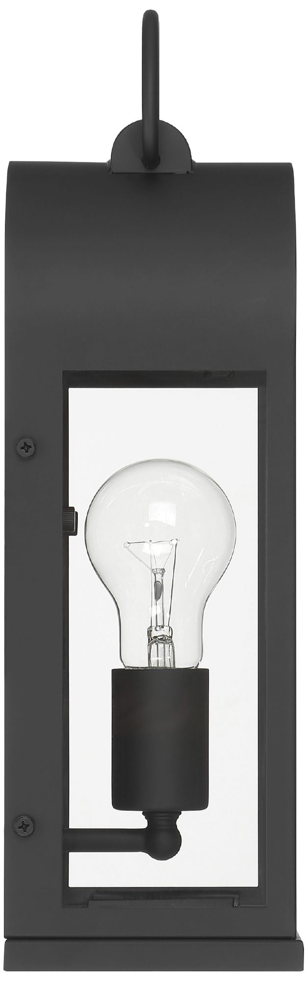 Hunter Kendra Bell Matte Black Outdoor WeatherMax 1 Light Medium Wall Light