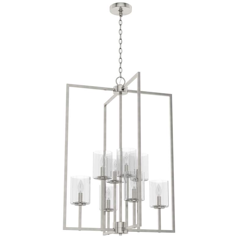 Image 1 Hunter Kerrison 24"W Brushed Nickel 8-Light Foyer Pendant