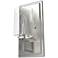 Hunter Kerrison Brushed Nickel with Seeded Glass 1 Light Sconce