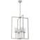 Hunter Kerrison Brushed Nickel with Seeded Glass 4 Light Pendant