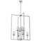 Hunter Kerrison Brushed Nickel with Seeded Glass 8 Light Pendant