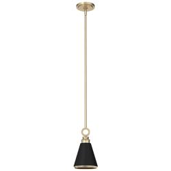 Hunter Klein 6" Wide Alturas Gold and Black Mini Pendant