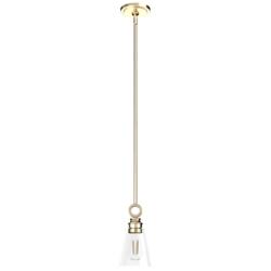 Hunter Klein Alturas Gold with Clear Glass 1 Light Pendant