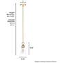 4_Hunter Klein Alturas Gold with Clear Glass 1 Light Pendant more views