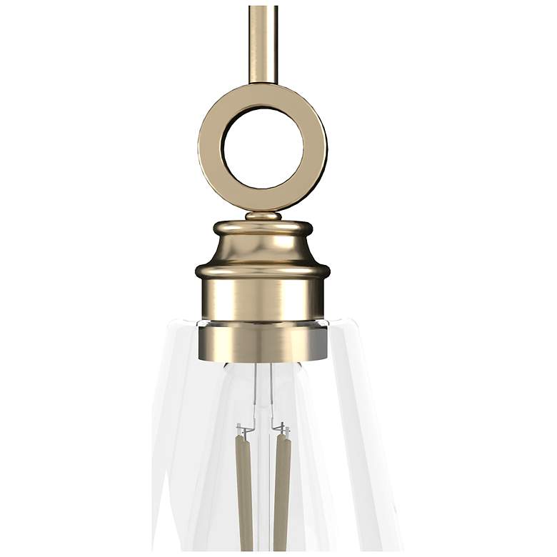 Image 6 Hunter Klein Alturas Gold with Clear Glass 1 Light Pendant more views