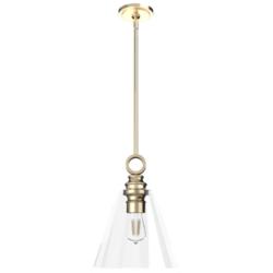Hunter Klein Alturas Gold with Clear Glass 1 Light Pendant