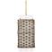 Hunter Laila Luxe Gold with Cased White Glass 1 Light Pendant