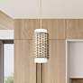 1_Hunter Laila Luxe Gold with Cased White Glass 1 Light Pendant