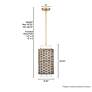 4_Hunter Laila Luxe Gold with Cased White Glass 1 Light Pendant more views