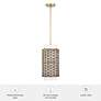 5_Hunter Laila Luxe Gold with Cased White Glass 1 Light Pendant more views