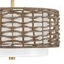 7_Hunter Laila Luxe Gold with Cased White Glass 2 Light Flush Mount more views