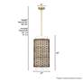 4_Hunter Laila Luxe Gold with Cased White Glass 3 Light Pendant more views