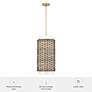5_Hunter Laila Luxe Gold with Cased White Glass 3 Light Pendant more views