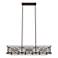 Hunter Langwood 43 3/4" Wide Onyx and Barnwood 6-Light Chandelier