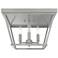 Hunter Laurel Ridge Brushed Nickel 4 Light Flush Mount