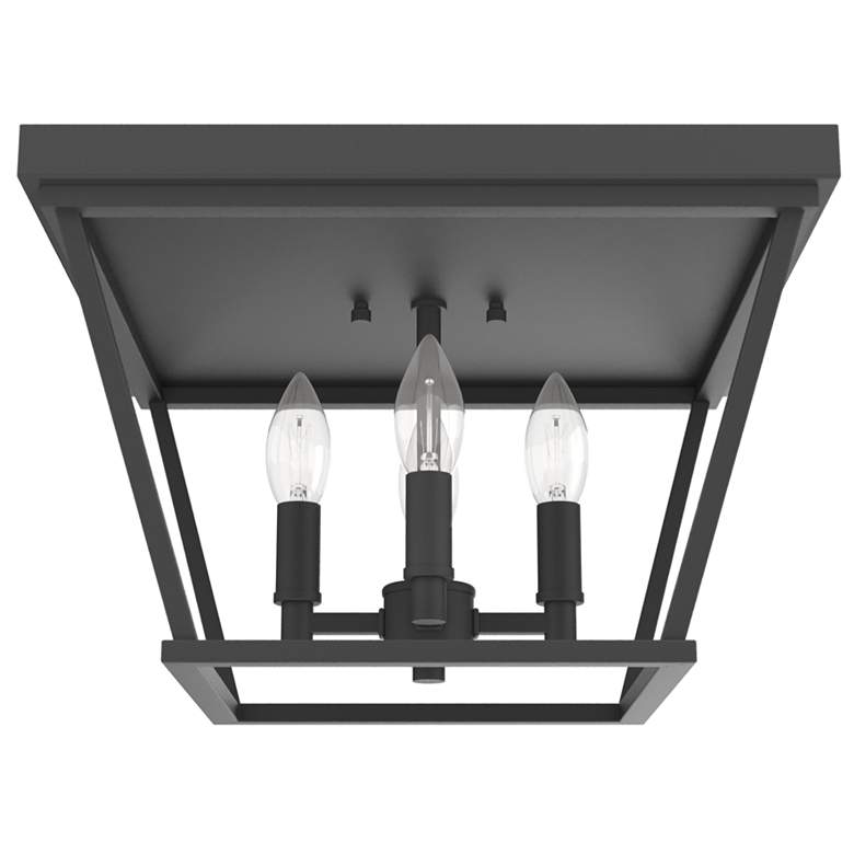 Image 1 Hunter Laurel Ridge Natural Iron 4 Light Flush Mount