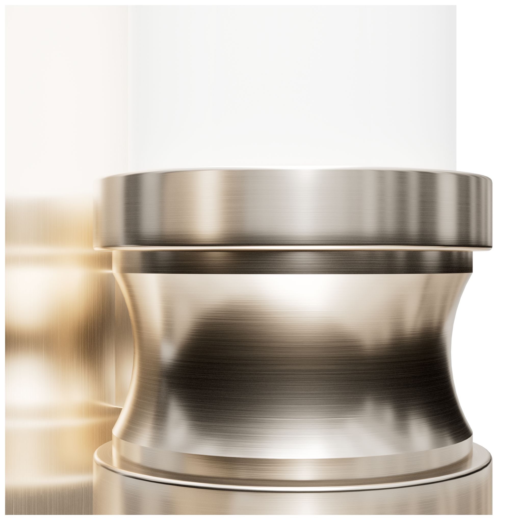 Image 3 Hunter Lenlock Brushed Nickel with Cased White Glass 1 Light Sconce more views