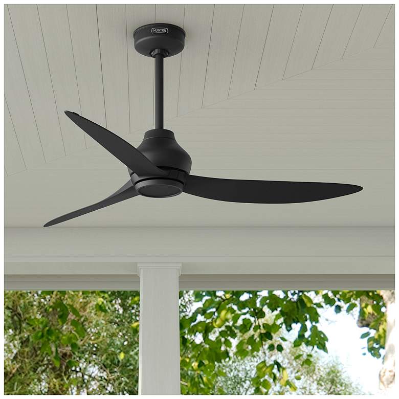 Image 1 Hunter Mazzini 52 in Matte Black ENERGY STAR Outdoor Fan