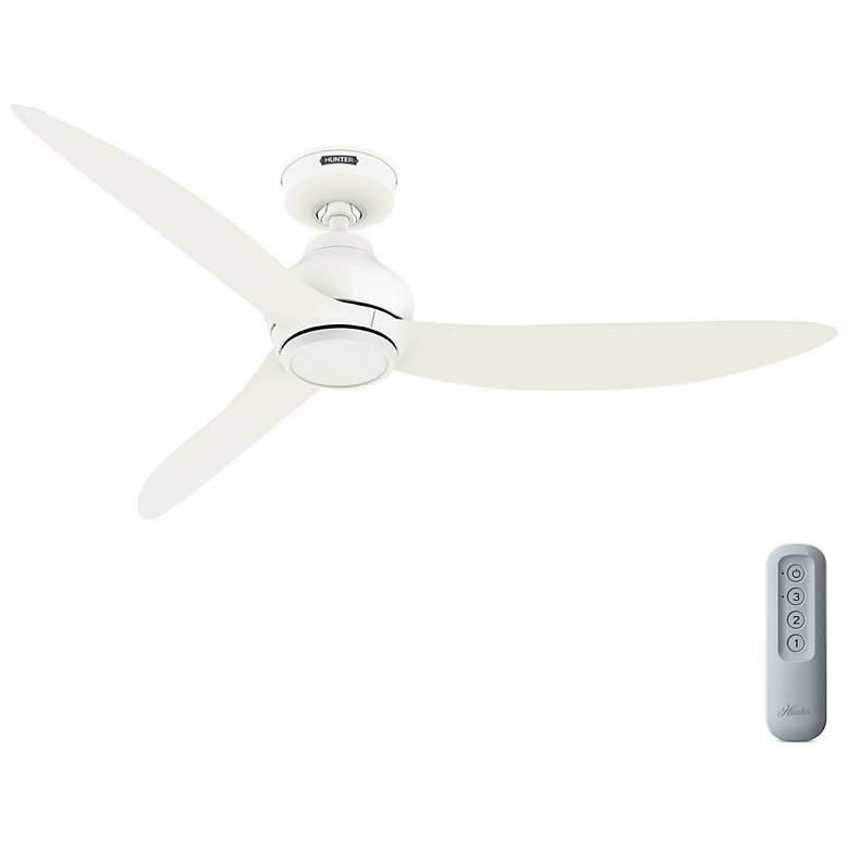 Image 4 Hunter Mazzini 52 in Matte White ENERGY STAR Outdoor Fan more views