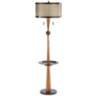 Hunter Modern Industrial Floor Lamp with Tray Table and USB Port