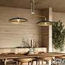 3_Hunter Moriso Matte Black and Modern Brass 2 Light Large Chandelier more views