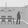 6_Hunter Moriso Matte Black and Modern Brass 2 Light Large Chandelier more views