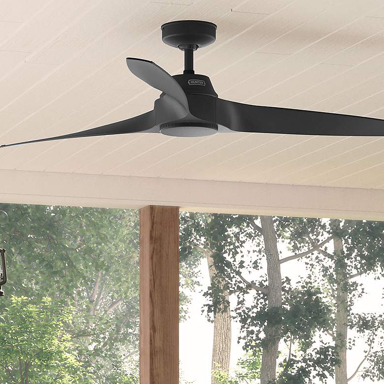 Image 1 Hunter Mosley 60 in Matte Black ENERGY STAR Outdoor Fan