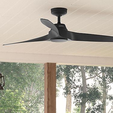 Hunter Mosley 60 in Matte Black ENERGY STAR Outdoor Fan