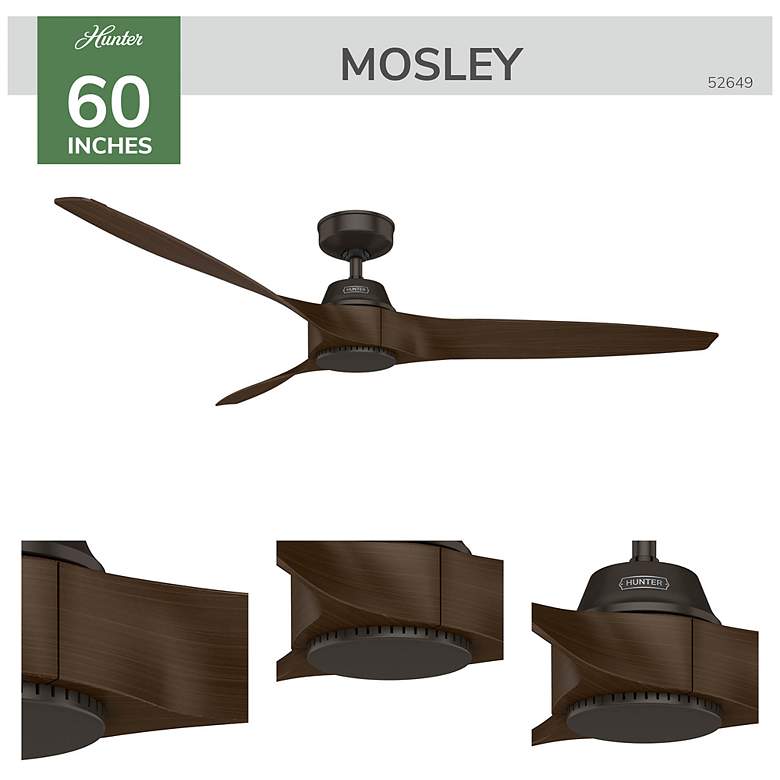 Image 6 Hunter Mosley 60 in Premier Bronze ENERGY STAR Outdoor Fan more views