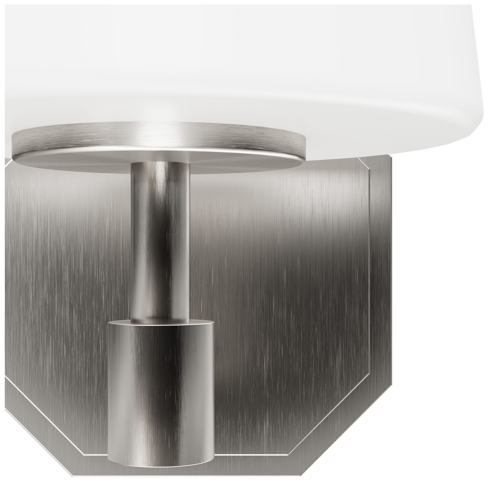 Image 5 Hunter Nolita Brushed Nickel with Cased White Glass 1 Light Sconce more views