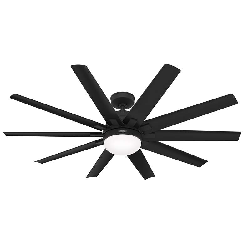 Image 2 Hunter Overton LED 60 in Matte Black ENERGY STAR Outdoor Fan