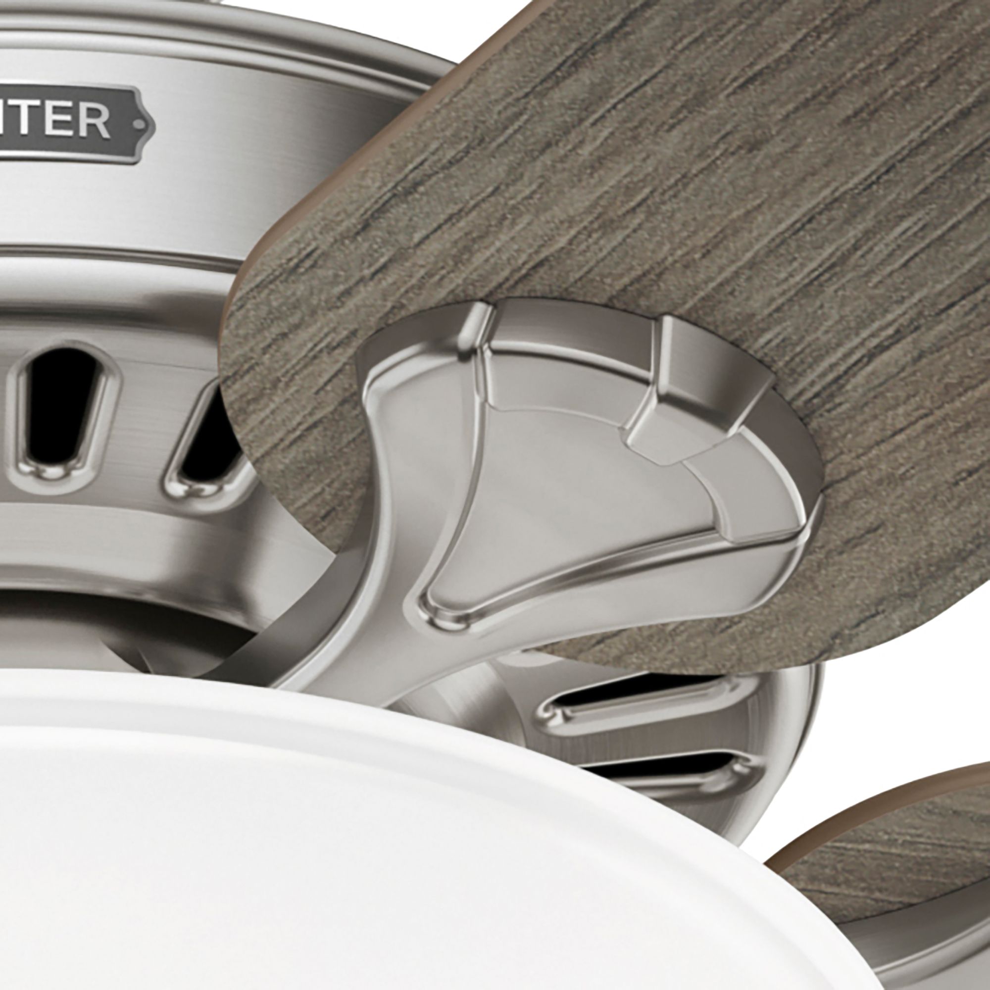 Hunter Pro's Best LED 52 in Brushed Nickel ENERGY STAR Indoor Fan