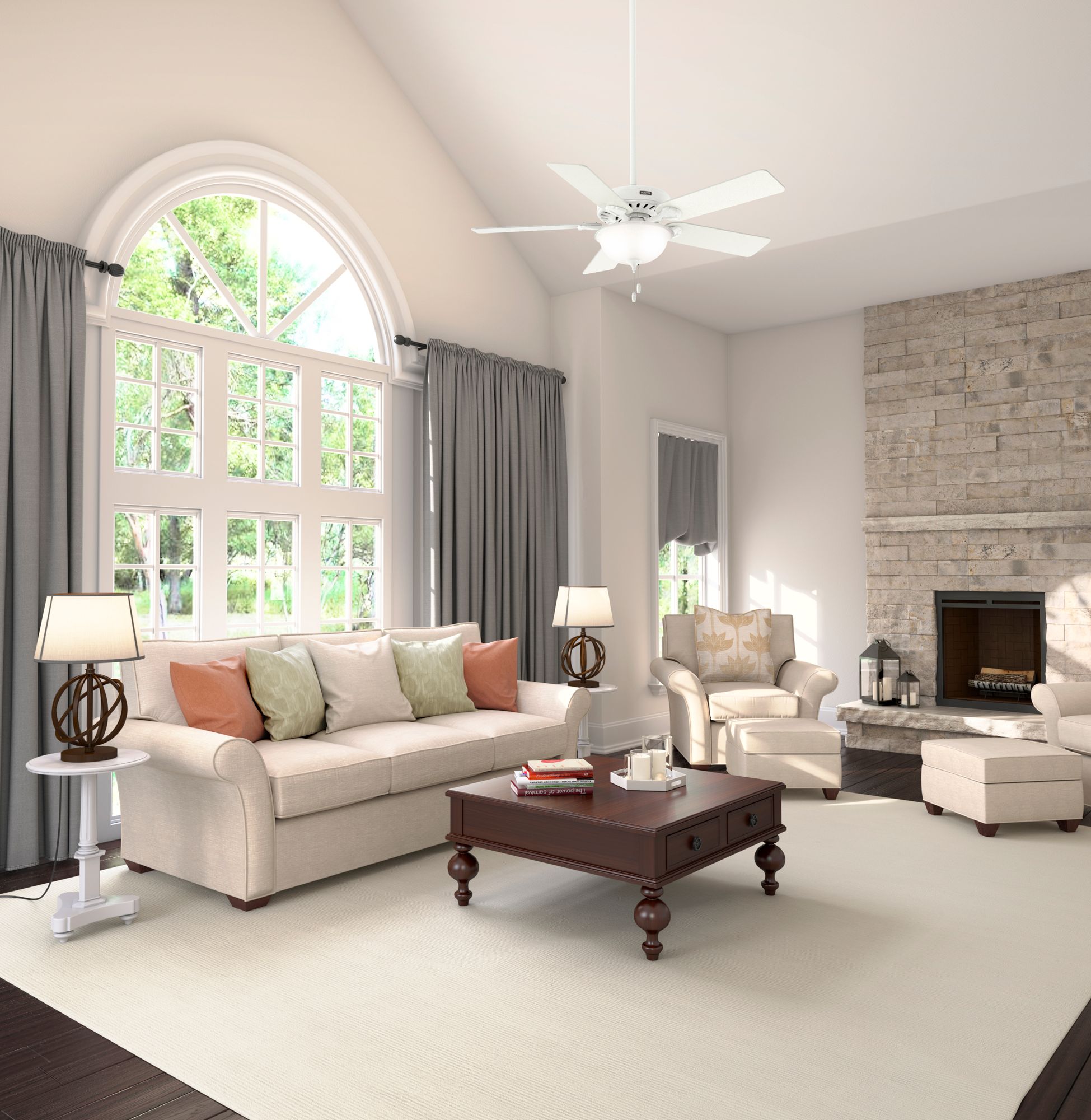 Image 4 Hunter Pro's Best LED 52 in Fresh White ENERGY STAR Indoor Fan more views