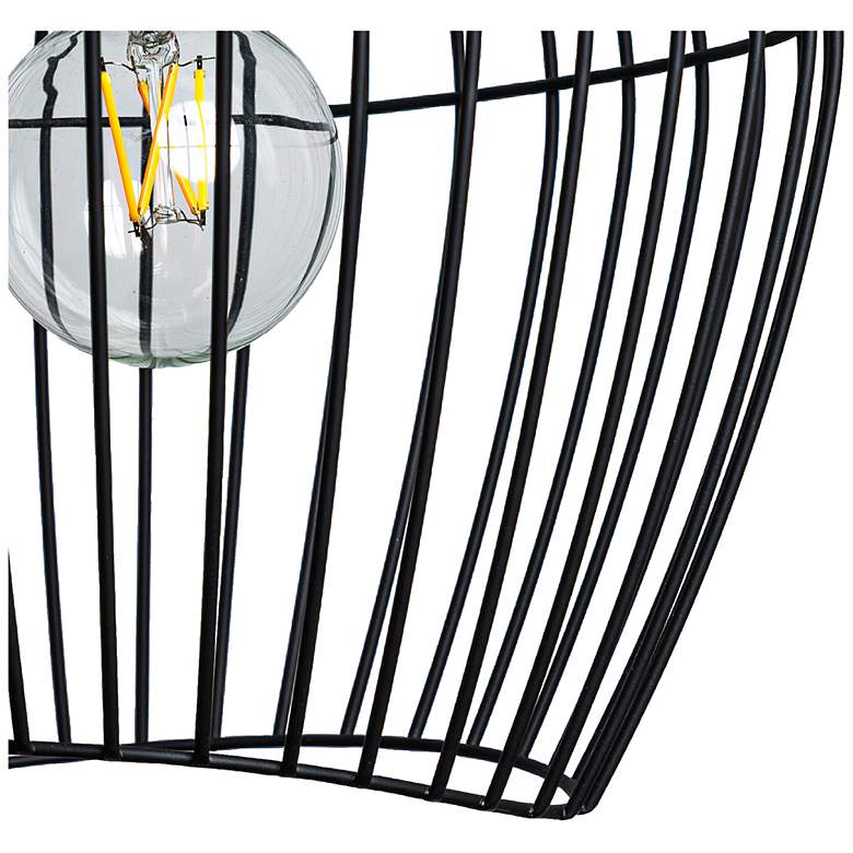 Image 5 Hunter Redding Matte Black 1 Light Medium Pendant Ceiling Light Fixture more views