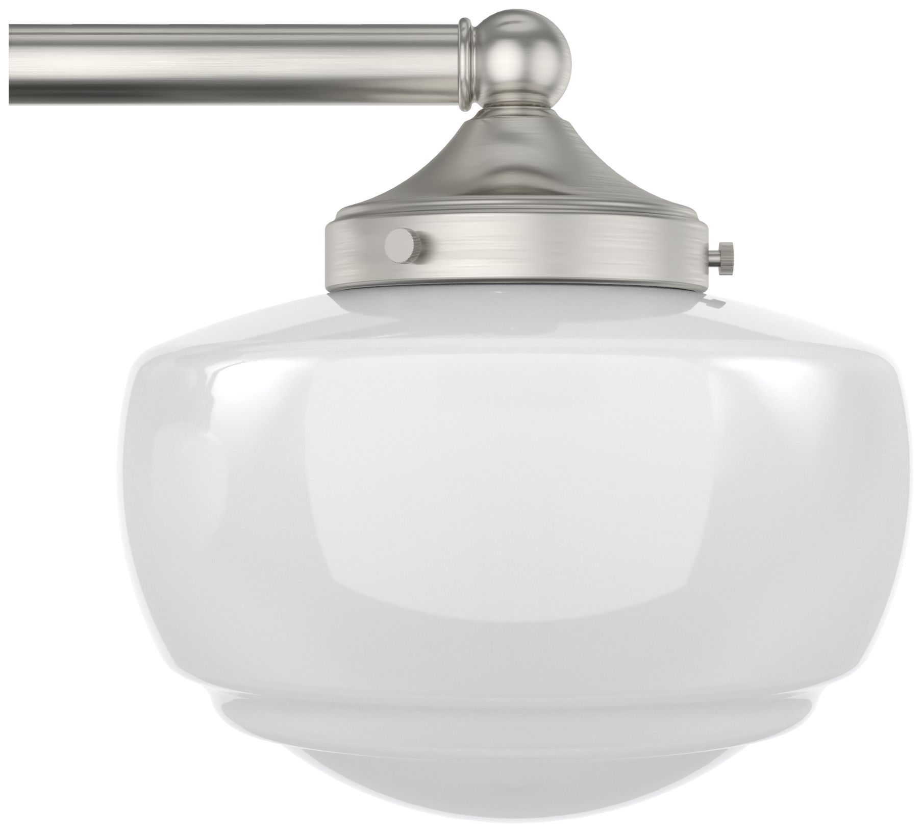 Image 2 Hunter Saddle Creek Brushed Nickel 3 Light Chandelier Ceiling Light Fixture more views
