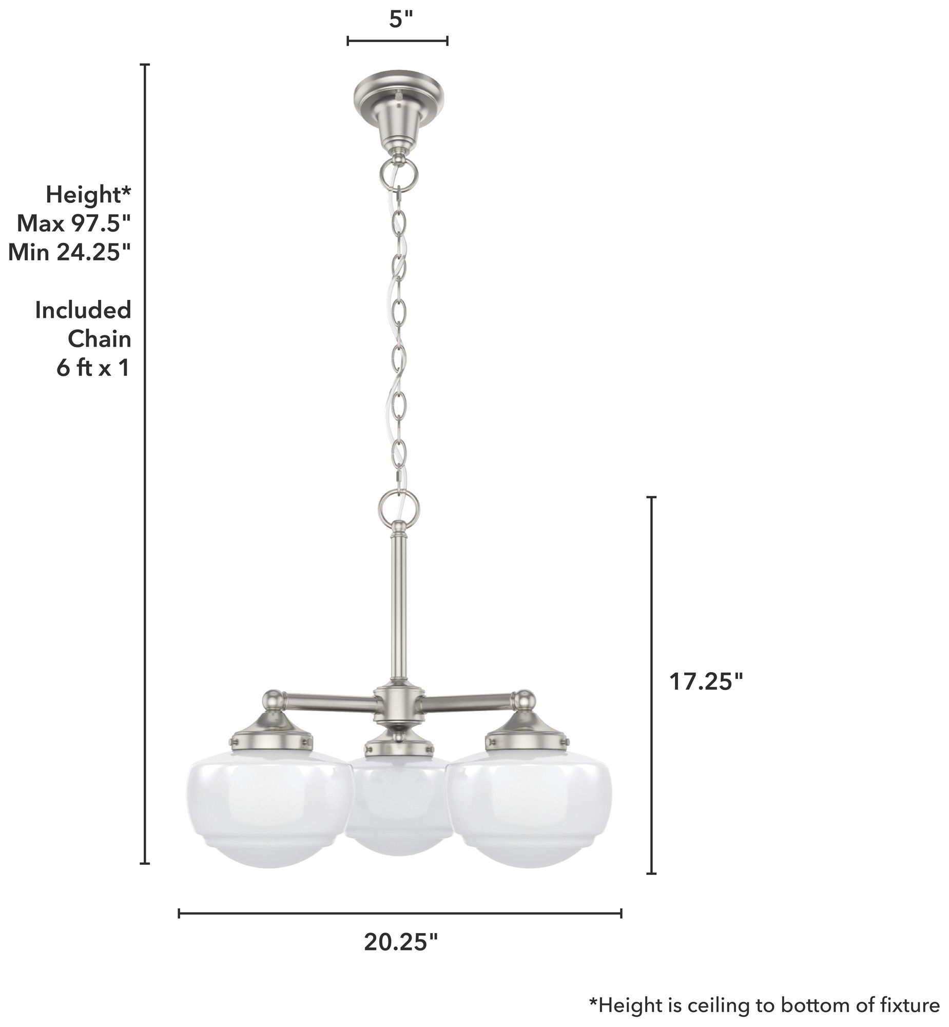 Image 3 Hunter Saddle Creek Brushed Nickel w/ Ca more views